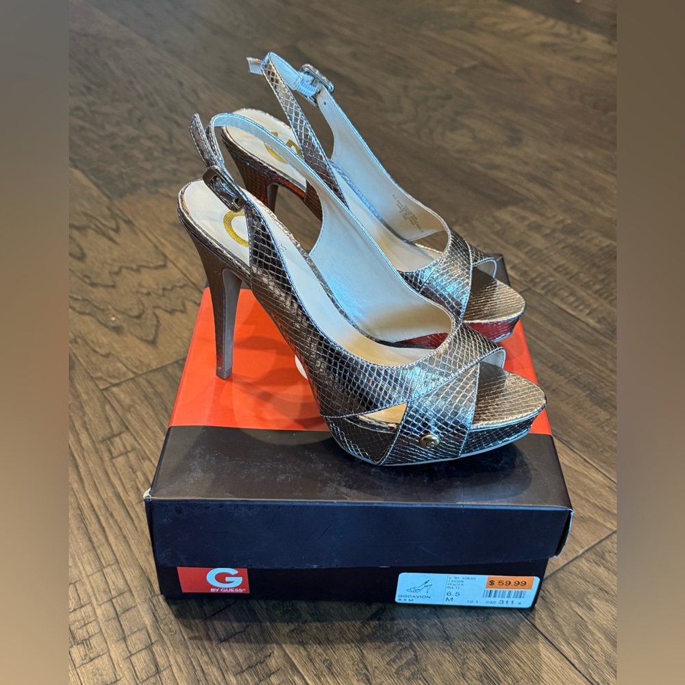 Guess Silver Heels